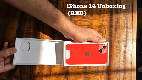 Unboxing New Apple IPhone 14 Product RED In 4K No Promotion In