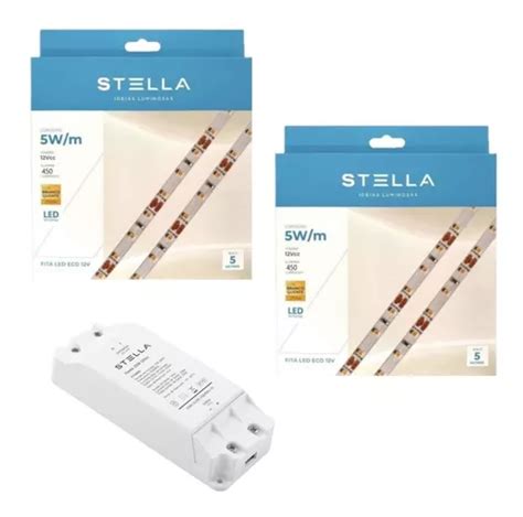 Kit X Fita Led Eco W M Ip V X Fonte Inclusa Stella