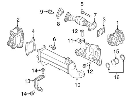 2016 2019 Nissan TITAN XD Egr Cooler 14735 EZ49C Nissan Parts Plus