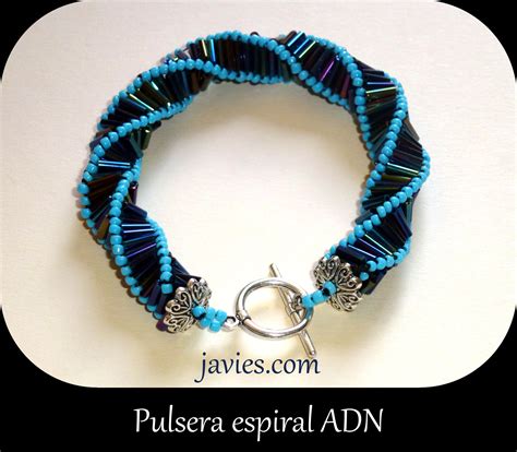 Pulsera Espiral Con Mostacillas Y Canutillos Javies