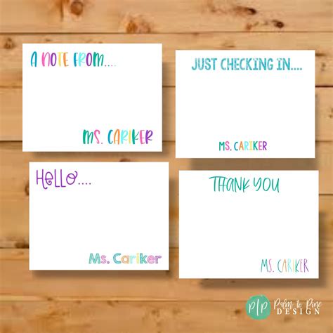 Teacher Stationery Cards Personalized Stationery Notes - Etsy | Teacher ...