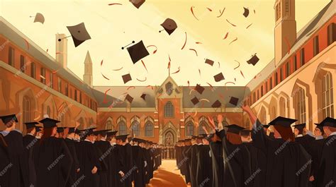 Premium AI Image | Graduation Ceremony Animation