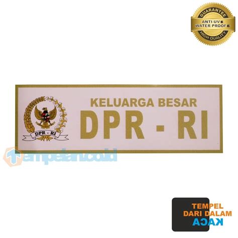 Jual Stiker Keluarga Besar Dpr Tempel Dalam Kaca Shopee Indonesia