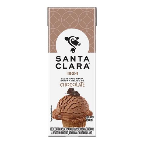 Leche Santa Clara Sabor Helado De Chocolate 180 Ml Walmart