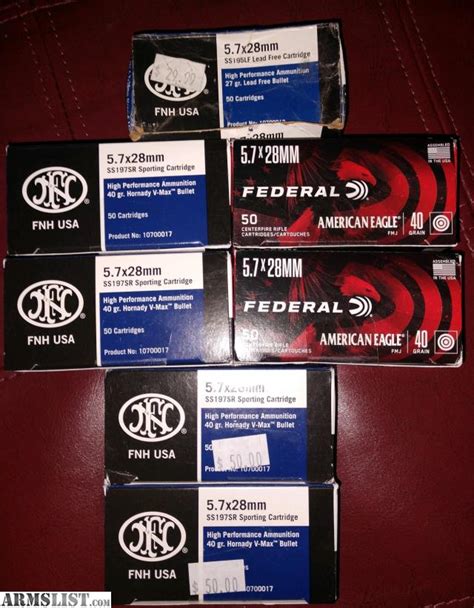 ARMSLIST - For Sale: NIB Ruger 57 plus ammo