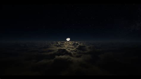 Fondos De Pantalla Noche Cielo Nubes Luna Representaci N