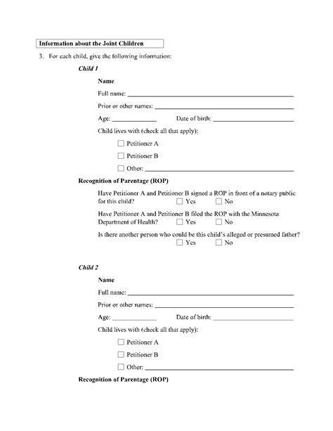 Joint Custody Agreement 3