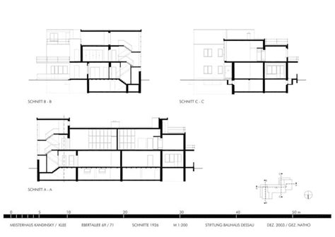 Schnitte Kandinsky Klee Kandinsky Walter Gropius House Plans