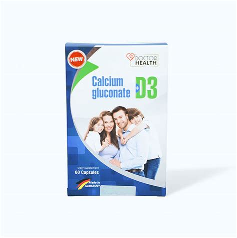 Viên uống Doctor Health Calcium Gluconate D3 bổ sung canxi và vitamin