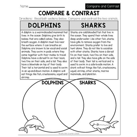 Compare And Contrast Passages Nd Grade