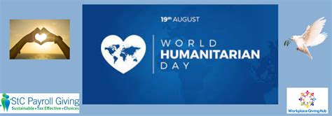 World Humanitarian Day 2021 Stc Payroll Giving