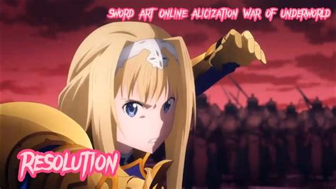 Lyrics Amv Sword Art Online Alicization War Of Underworld Op Full