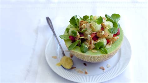 Maaltijdsalade Met Kip En Meloen Recept Allerhande Albert Heijn