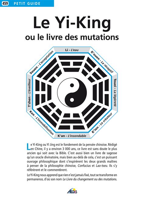 Le Yi King Collection Petit Guide Boutique En Ligne Des Editions Aedis