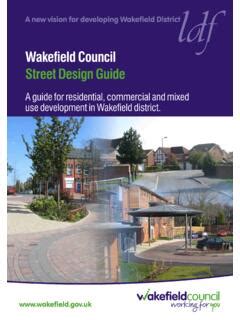 Wakefield Council Street Design Guide Wakefield Council Street Design