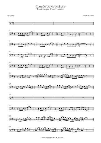 Diante do Trono Canção Do Apocalipse Sheet Music For Cello