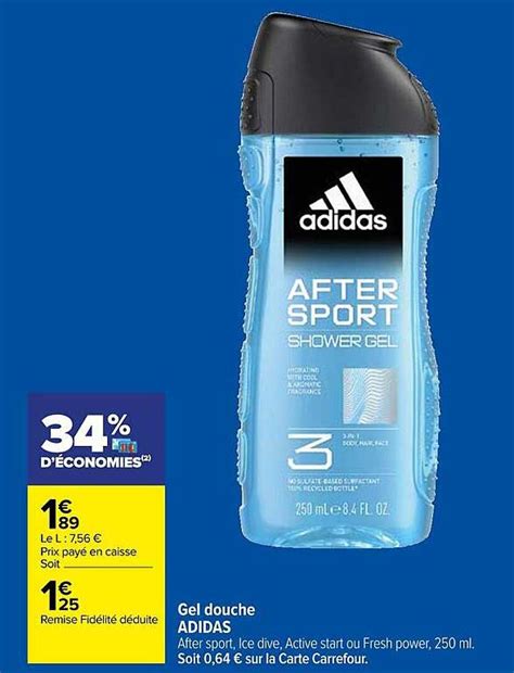 Promo Gel Douche Adidas Chez Carrefour Market Icatalogue Fr