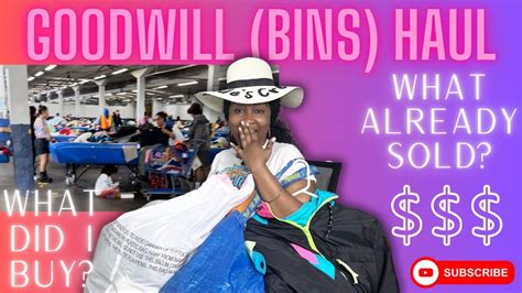 Thrift With Me At The Goodwill Bins 2024 Huge Haul To Resell On Poshmark And Ebay What Sold