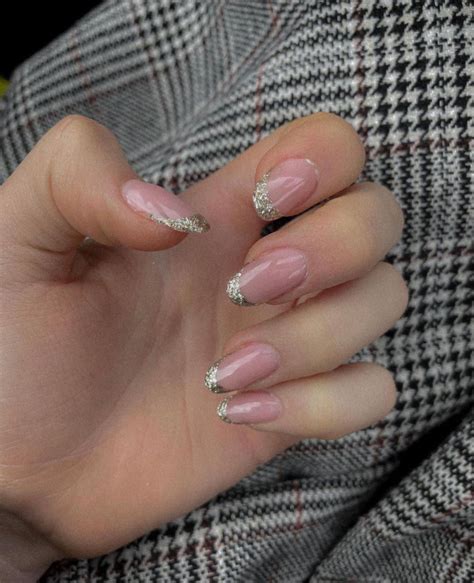 50 The Cutest Spring Nails Ever Glitter French Tip Nails I Take You