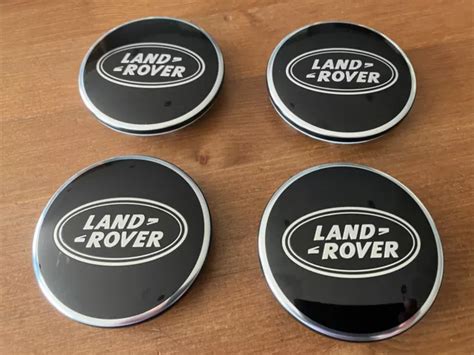 Land Rover Discovery Alloy Wheel Centre Caps Black Mm Set Of