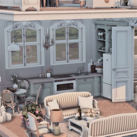 Parisian Chic Loft Screenshots The Sims Rooms Lots Curseforge