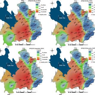 Spatial Distribution Maps Of The Groundwater Quality Based On Dea Index