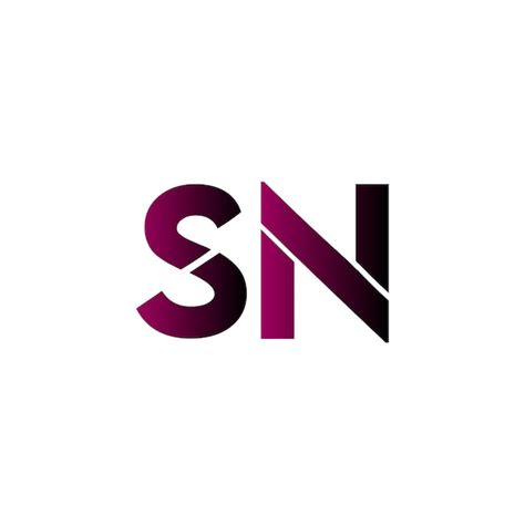 sn letter design vectors illustrations