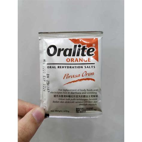 Exp Oralite Oral Rehydration Salts Orange Sachet Shopee