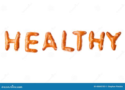 Alphabet Pretzel Words TOO MUCH SALT Isolated Royalty Free Stock Image