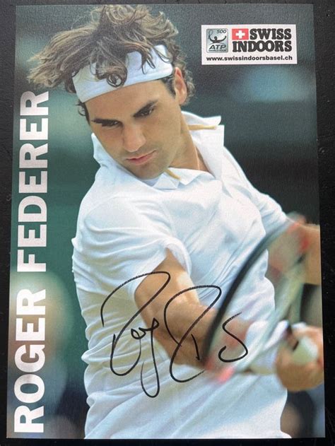 Roger Federer Autogrammkarte Gross A4 Kaufen Auf Ricardo