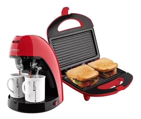 Kit De Cafetera Y Sandwichera Cadence Colors Red 110 V MercadoLibre