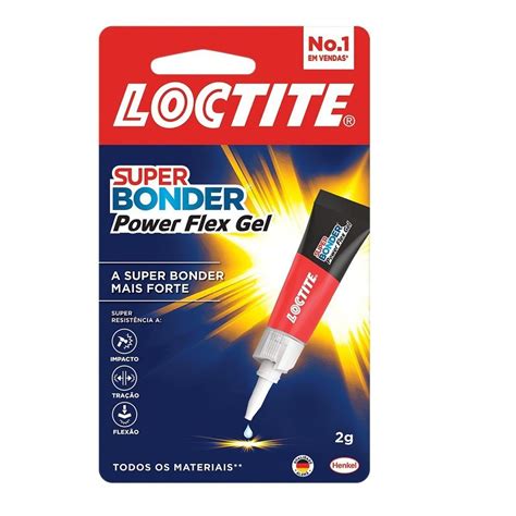 Loctite Super Bonder Power Flex Gel formulação especial borracha