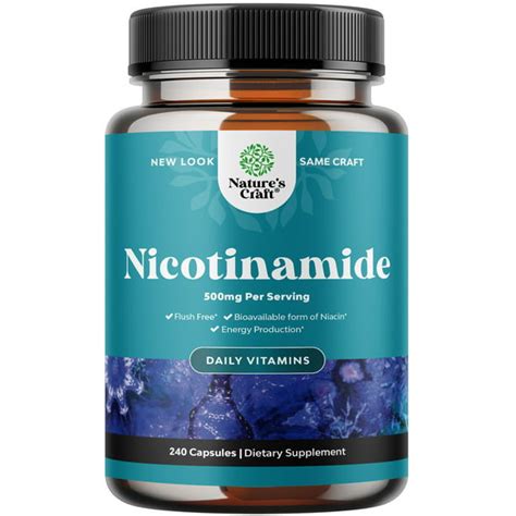 Vitamin B3 Nicotinamide 500mg 240 Capsules