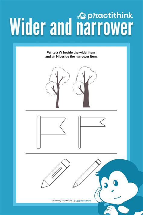 Wider and narrower | Worksheets | Worksheets, Printable worksheets ...