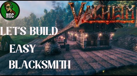 Valheim How To Build A Medieval Blacksmith House Building Ep 2 Youtube