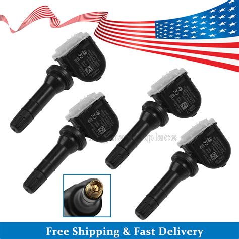 Set Of 4 Tire Pressure Sensors Tpms 433mhz 13598773 For Buick Chevy Cadillac Gmc Ebay