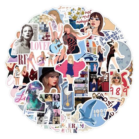 Taylor Swift The Eras Tour 50pcs Waterproof Stickers Set Onek Easy