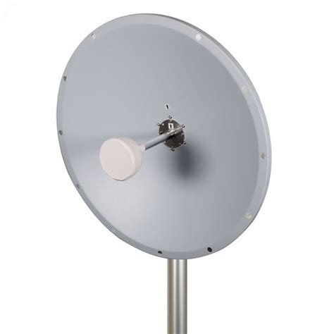 3300 4200 MHz 2 Foot 24 DBi Parabolic Dish Antenna Vertical