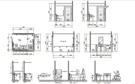 Toilet Details Working Drawing DWG File Free Download - Cadbull