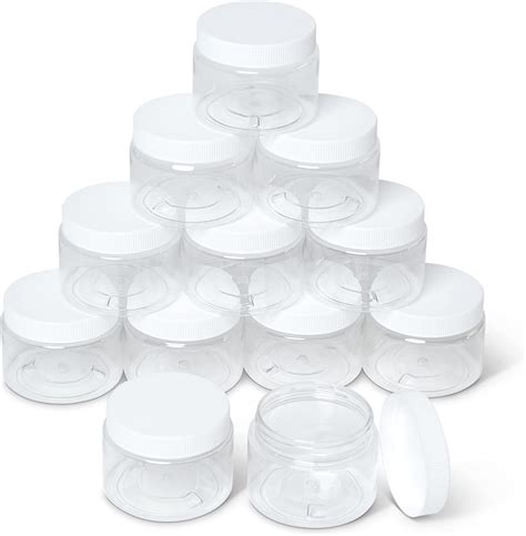 Amazon MHO Containers Clear Refillable PET Containers White