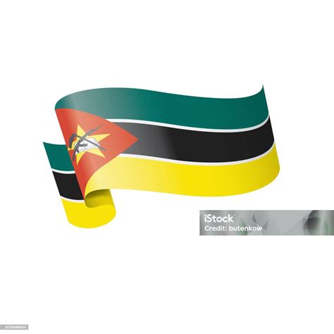 Mozambique Flag Vector Illustration On A White Background Stock