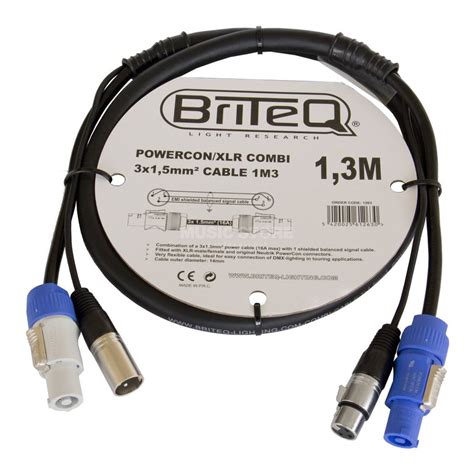 Briteq Power Twist Xlr Pro Combi Cable M Music Store Professional