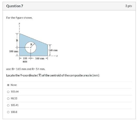 Solved Question Pts For The Figure Shown B R Mm Chegg