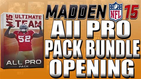 Madden Ultimate Team All Pro Packs Gameplay Commentary Youtube