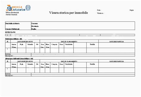 Visura Catastale Visure E Documenti Online