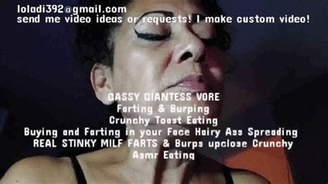 Gassy Giantess Vore Farting And Burping Crunchy Toast Eating Buying And