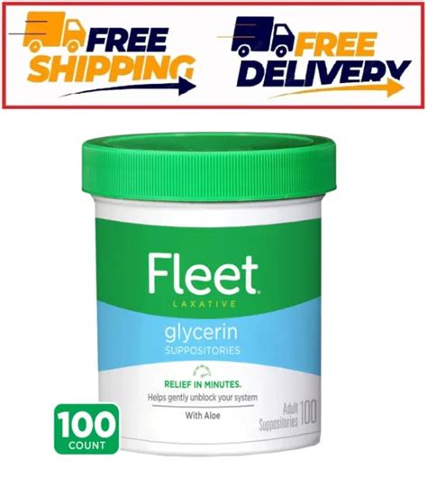 FLEET LAXATIVE GLYCERIN Suppositories Adult Suppositories 100 Count