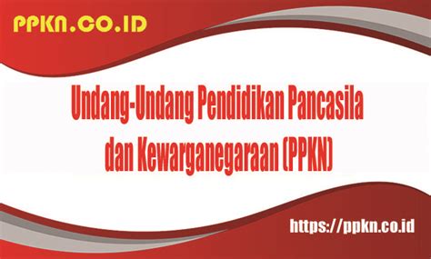 undang undang ppkn