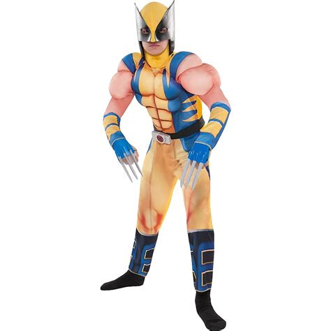 Boys Wolverine Muscle Costume | Party City