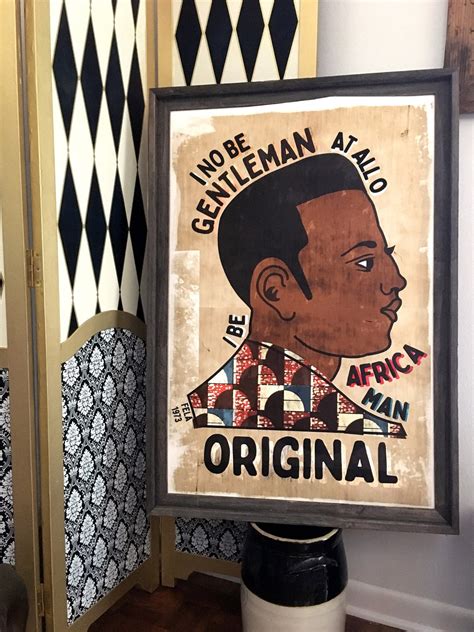 Gentleman African Barber Shop Sign Feat Fela Kuti Lyrics Wall Print Etsy